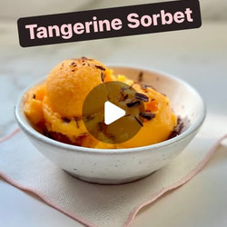 1-ingredient Tangerine Sorbet