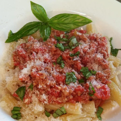 Carmela Soprano’s Rigatoni With Sausage And Tomato Sauce