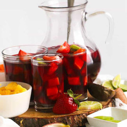 Hibiscus Fruity Sangria Cocktail