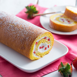 Strawberry And Cream Roll
