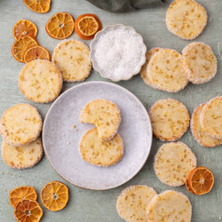 Orange Ginger Cookies With Crystallized Ginger