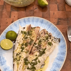 Char- Grilled Branzino With Chimichurri