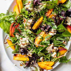 Goat Cheese Peach Salad