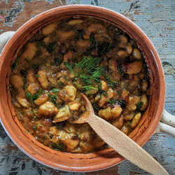 Baked Giant Beans With Garlic And Dill (gigantes Skordati)