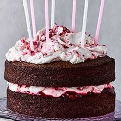 Chocolate &amp; Raspberry Birthday Layer Cake