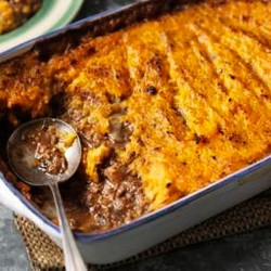 Squash And Turkey Bake shepherd's pie variation easy mains Nigel Slater