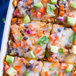 Black Bean Enchilada Casserole With Butternut Squash