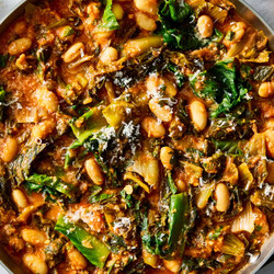 Mediterranean White Beans &amp; Greens
