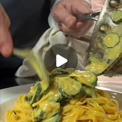 Courgette, Eggs And Parmesan Tagliatelle
