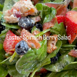 Easter Spinach Berry Salad