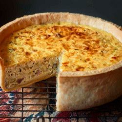 Smoked Ham, Gouda &amp; Bread Sauce Quiche