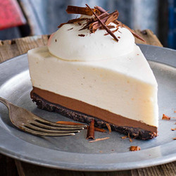 No-Bake Black Bottom Pie
