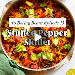 No Boring Beans Stuffed Pepper Skillet
