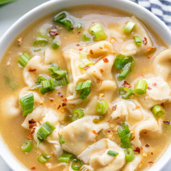 Hot And Sour Shrimp Wonton Soup