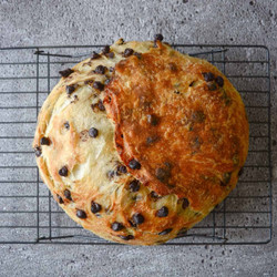 Chocolate Chip Sourdough Croissant Bread