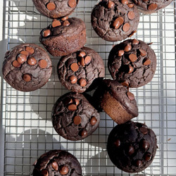 Veggie Packed Double Chocolate Muffins By What Great Grandma Ate - Foodsocial