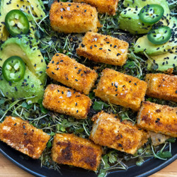 Crispy Tofu And Avocado Salad