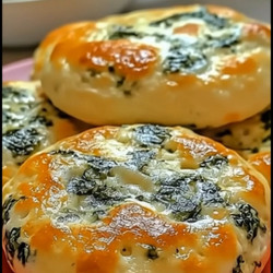 Sugar-free Easy Spinach Cottage Cheese Flagels (flat Bagels)