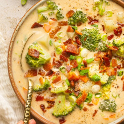 The Best Dairy Free Loaded Baked Potato Soup Recipe