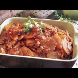 Singaporean Potatoes With Minced Pork