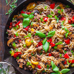 Ground Beef Ramen Noodles