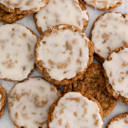 Gluten-free Iced Oatmeal Cookies