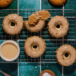 Gluten-free Salted Maple And Cosmic Crisp® Apple Spice Donuts