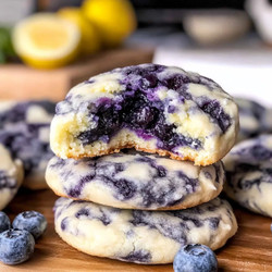 Lemon Blueberry Cheesecake Cookies That Melt In Your Mouth