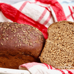 Dark Rye Sourdough Bread With Molasses And Caraway