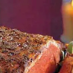 Roast New York Strip Loin With Garlic-herb Crust