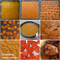 Dehydrating Sweet Potatoes