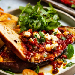 Mediterranean Baked Eggplant