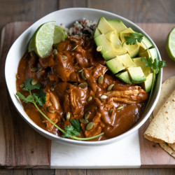 Chicken Mole With Homemade Mole Sauce