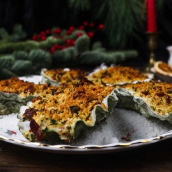 Baked Oysters With Vermouth Cream
