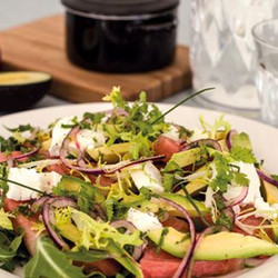Zomerse Salade Met Geitenkaas En Watermeloen