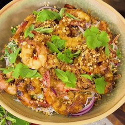 Bun Tom Nuong (lemongrass Prawn Noodle Salad)