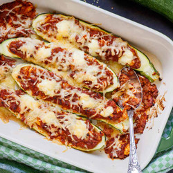 Gefüllte Zucchini Mit Hackfleisch