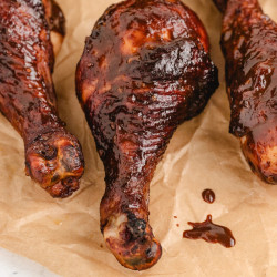 Brined Chicken Drumsticks With Hoisin Glaze