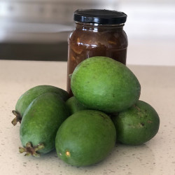 No Peel Spiced Feijoa Chutney