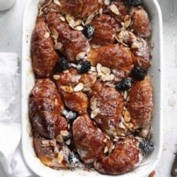Almond Croissant French Toast Bake
