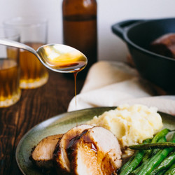 Maple And Bourbon Glazed Pork Loin