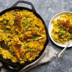 One-pan Chicken And Rice With Preserved Lemon