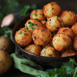 Garlic Potato Pops