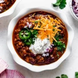 Slow Cooker Beef And Bean Chili