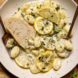 Creamy Lemon Herb Butter Gnocchi