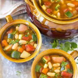 Tomato Potato White Bean Soup