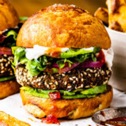 Courgette Burger (vegan)
