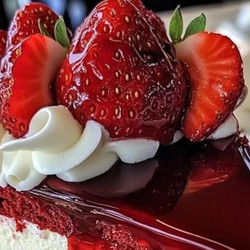 Red Velvet Strawberry Cheesecake