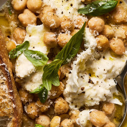 Chickpeas Al Limone With Burrata