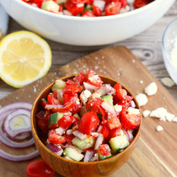 Cucumber Tomato Feta Salad